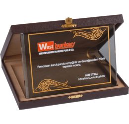 EKT-410 Kutulu Kristal Plaket