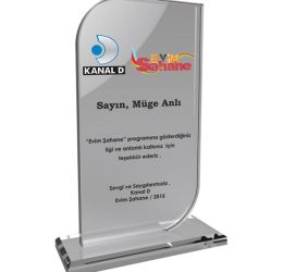 EKT-290-ŞF Kristal Plaket