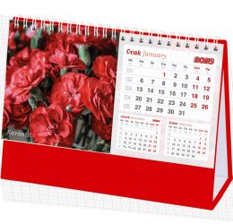 AMT-05-TK Çiçekler Masa Takvimi